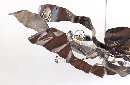 Jacco Maris Octave Design-Statement-Hängelampe silberfarben