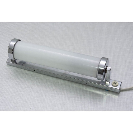 Image 1 of Alte verchromte Bauhaus-Wandleuchte, Tschechoslowakei 1950