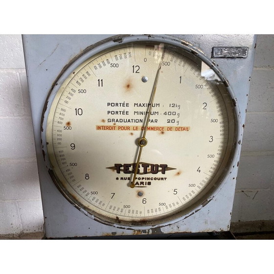 Image 1 of Vintage Testut Metall-Industriewaage, 1950