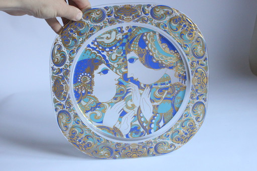 Bjorn Wiinblad Teller in limitierter Auflage für Rosenthal, 1977