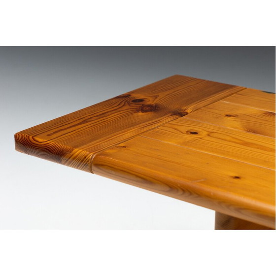 Image 1 of Vintage-Bank aus massivem Kiefernholz von Silvio Coppola für Fratelli Montina, Italien 1970