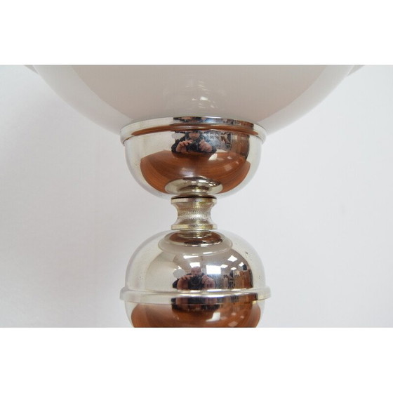 Image 1 of Mid-Century Tischlampe aus Glas und Metall, Tschechoslowakei 1960er Jahre