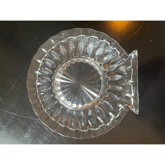 Image 1 of Aschenbecher aus ziseliertem Kristall, 1970er Jahre