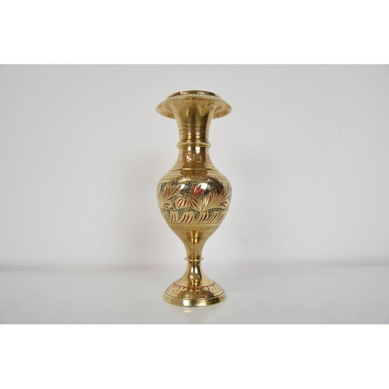 Image 1 of Mid Century Messingvase, Indien 1960er Jahre