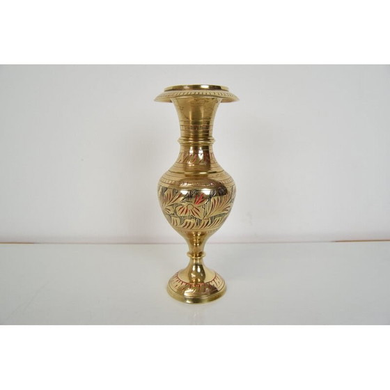 Image 1 of Mid Century Messingvase, Indien 1960er Jahre