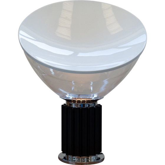 Image 1 of Vintage Taccia Lampe aus Glas und Metall von Achille und Pier Giacomo Castiglioni für Flos, Italien 1962