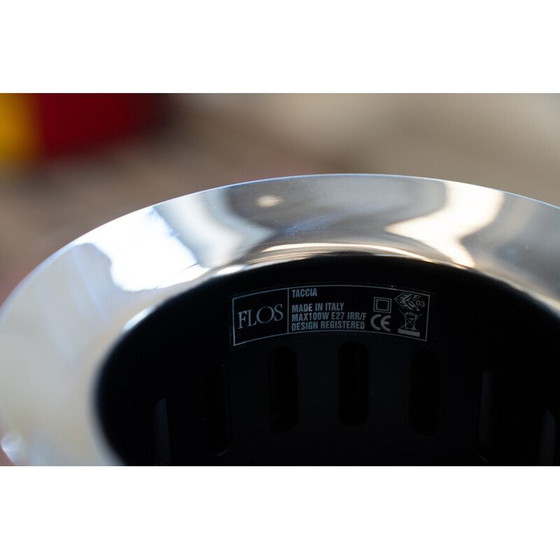 Image 1 of Vintage Taccia Lampe aus Glas und Metall von Achille und Pier Giacomo Castiglioni für Flos, Italien 1962