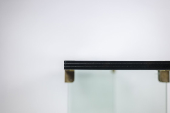 Image 1 of Peter Ghyczy. Konsole Aus Glas Und Vergoldetem Messing. 1970er Jahre.