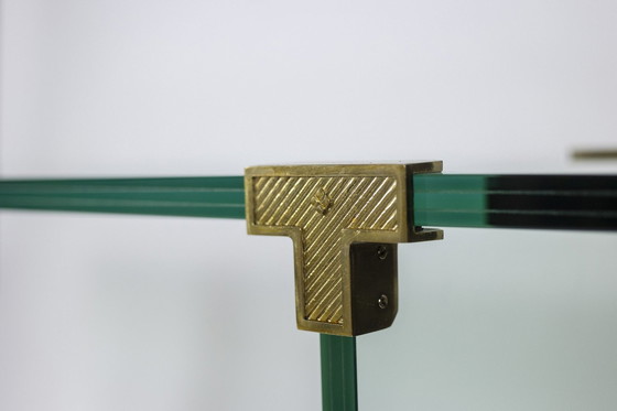 Image 1 of Peter Ghyczy. Konsole Aus Glas Und Vergoldetem Messing. 1970er Jahre.