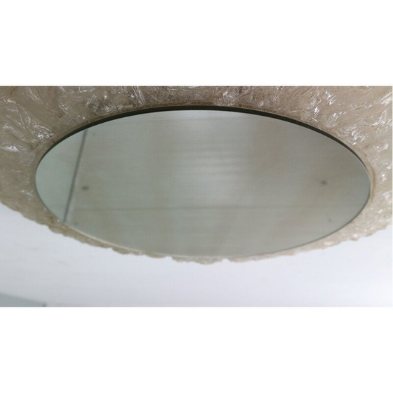 Image 1 of Alter runder Acryl-Lichtspiegel mit Beleuchtung von Egon Hillebrand, Deutschland 1970
