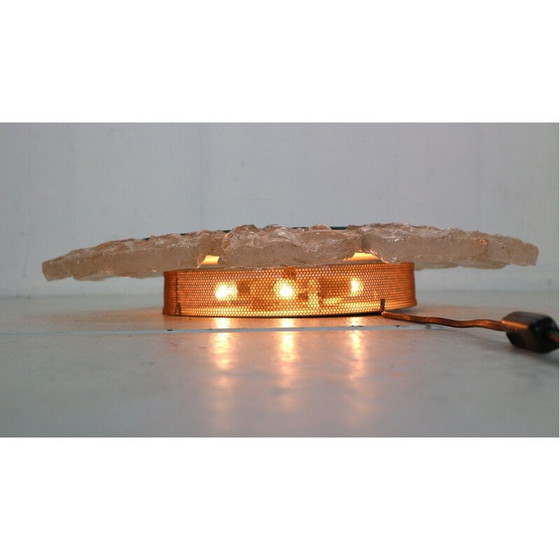 Image 1 of Alter runder Acryl-Lichtspiegel mit Beleuchtung von Egon Hillebrand, Deutschland 1970