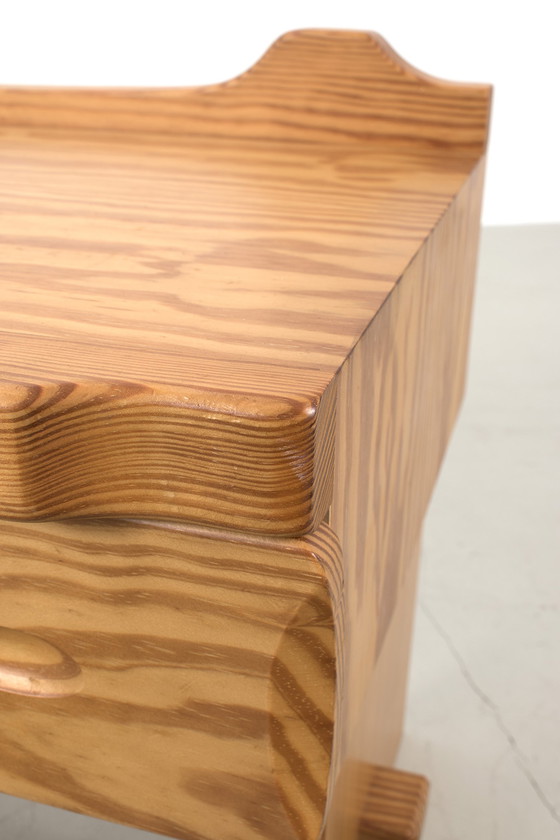 Image 1 of 3 x brutalistische Kiefernschränke