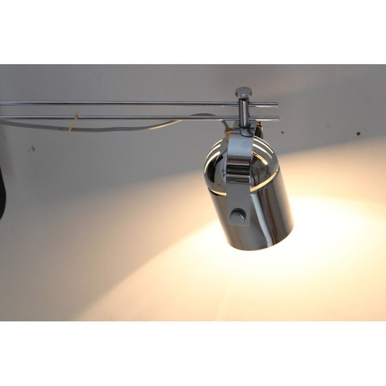 Image 1 of Vintage Stanislav Indra verchromte Tischlampe, Tschechoslowakei 1970er Jahre