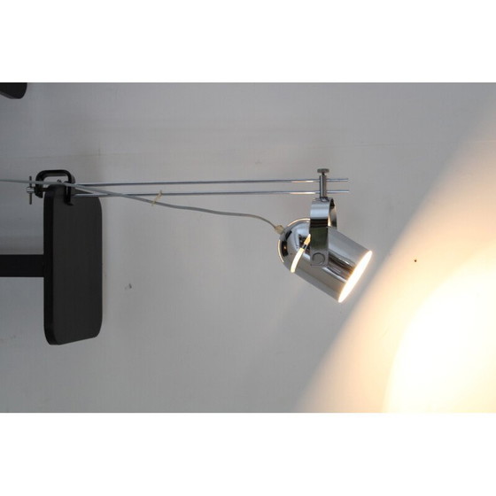 Image 1 of Vintage Stanislav Indra verchromte Tischlampe, Tschechoslowakei 1970er Jahre