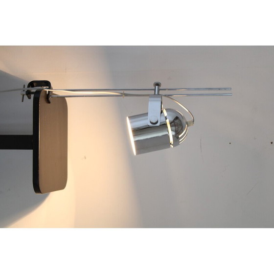 Image 1 of Vintage Stanislav Indra verchromte Tischlampe, Tschechoslowakei 1970er Jahre