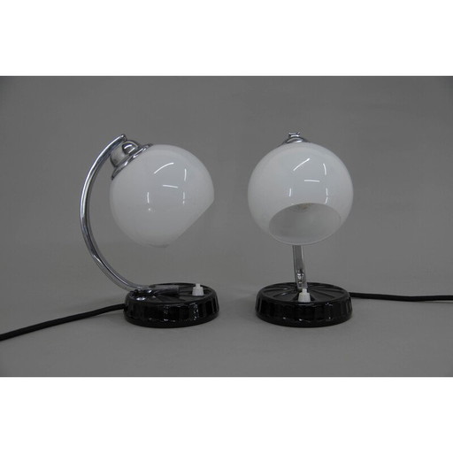 Paar Vintage Art Deco Tischlampen, 1930er Jahre