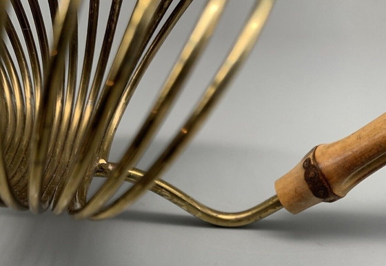 Image 1 of Vintage Serviettenhalter Bambusgriff für 12 Servietten