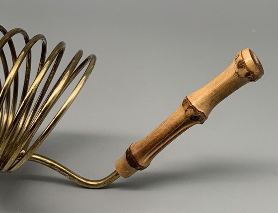 Image 1 of Vintage Serviettenhalter Bambusgriff für 12 Servietten