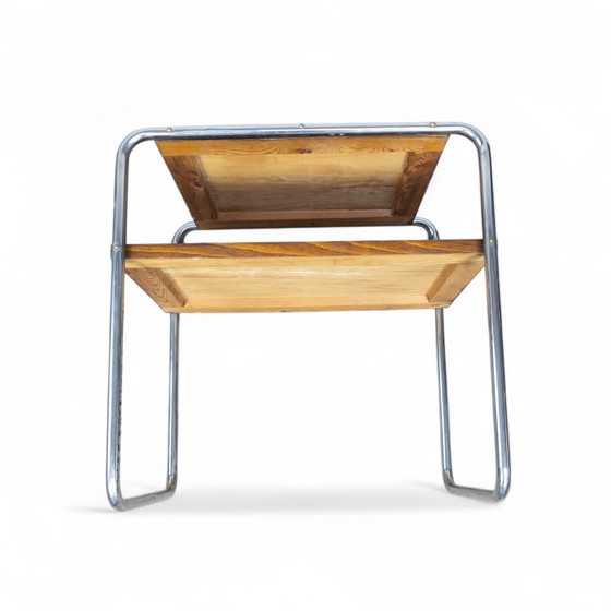 Image 1 of Bauhaus Stahlrohr Beistelltisch B 12 von Marcel Breuer