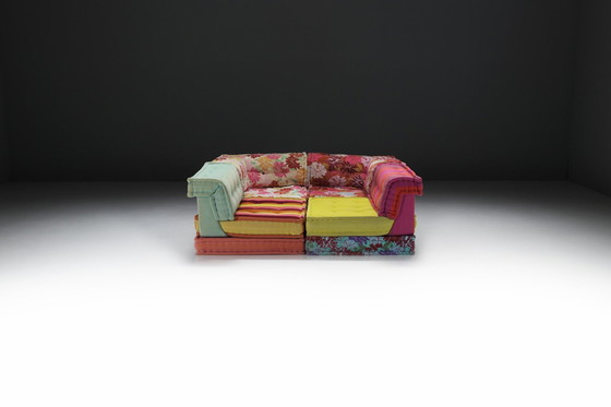 Image 1 of Mah-Jong-Sofa aus dem Stoff "Kenzo Takada" von Hans Hopfer für Roche Bobois Frankreich