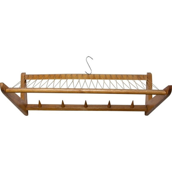 Image 1 of Vintage-Wandregal aus Buchenholz von Krásná Jizba, Tschechoslowakei 1960