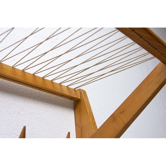 Image 1 of Vintage-Wandregal aus Buchenholz von Krásná Jizba, Tschechoslowakei 1960