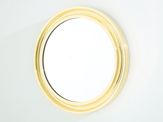 Image 1 of Sergio Mazza für Artemide Messingspiegel 1960er Jahre