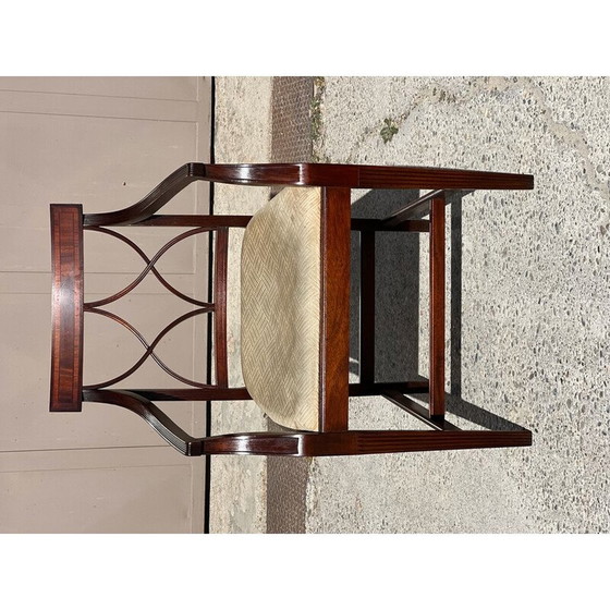 Image 1 of Set aus 6 Vintage-Esszimmersesseln aus Mahagoni, England 1980