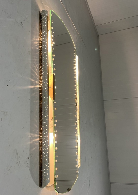 Image 1 of Ernest Igl Beleuchteter Spiegel für Hillebrand Deutschland 1950'S