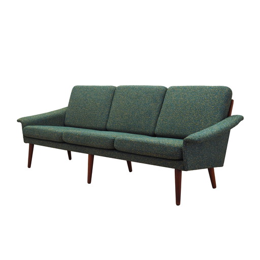 Grünes Sofa, Dänisches Design, 1970er Jahre, Produktion: Dänemark