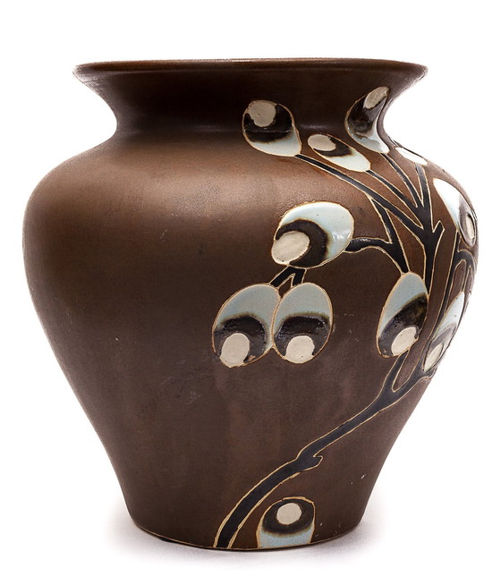 Image 1 of Vase Braun Art Deco
