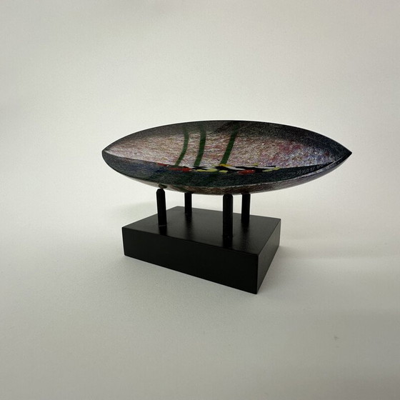 Image 1 of Vintage-Glasboot-Skulptur von Bertil Vallien für Kosta Boda