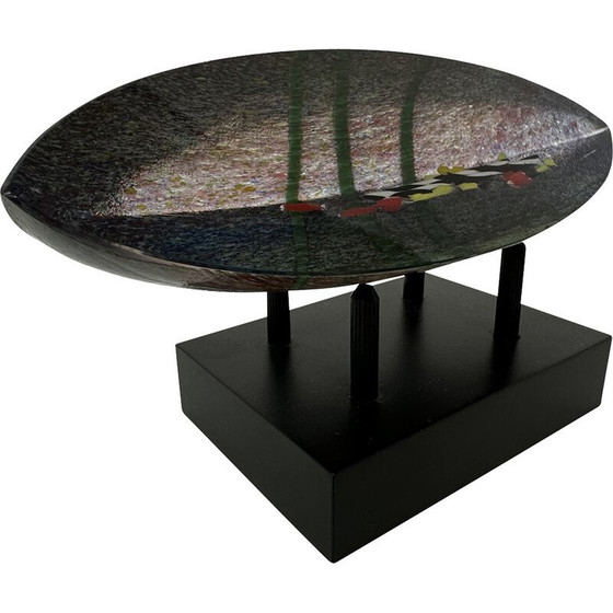 Image 1 of Vintage-Glasboot-Skulptur von Bertil Vallien für Kosta Boda