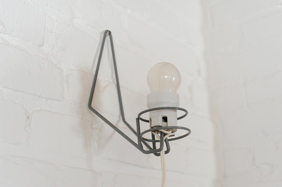 Image 1 of Louis Kalff Vintage Milchglas Wandleuchte