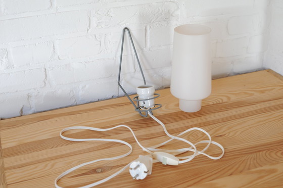 Image 1 of Louis Kalff Vintage Milchglas Wandleuchte