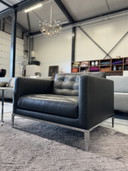 B&B Italia Ac Lounge Sessel Schwarz Leder