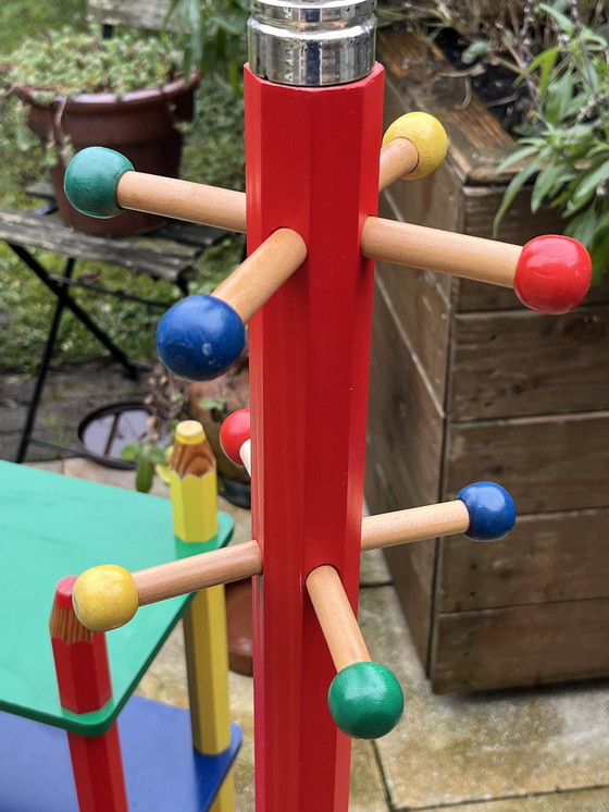 Image 1 of Pierre Sala Vintage Pencil Design: Bücherregal & Garderobe (Clairefontaine Modell / 1980er Jahre)