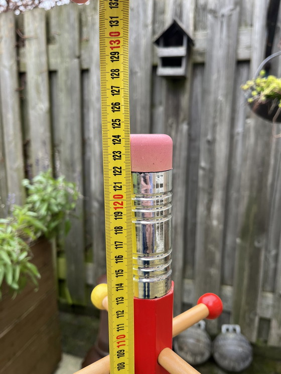 Image 1 of Pierre Sala Vintage Pencil Design: Bücherregal & Garderobe (Clairefontaine Modell / 1980er Jahre)