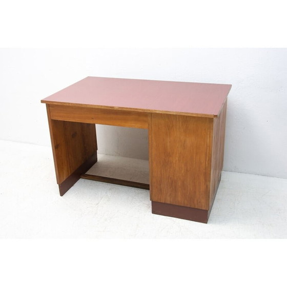 Image 1 of Schreibtisch aus Nussbaum und Resopal, Tschechien 1960