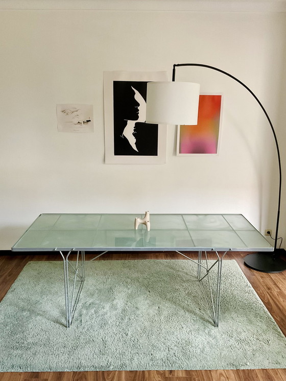 Image 1 of Vintage Industrietisch aus Glas