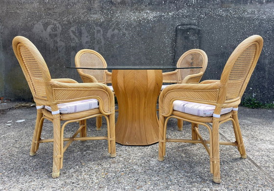 Image 1 of Esstisch aus Rattan