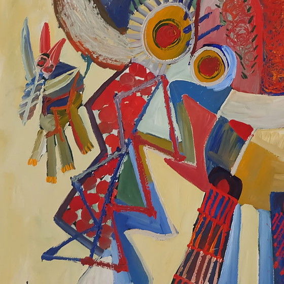 Image 1 of Henl Klinkhamer (1952-2019) - Malerei auf Karton