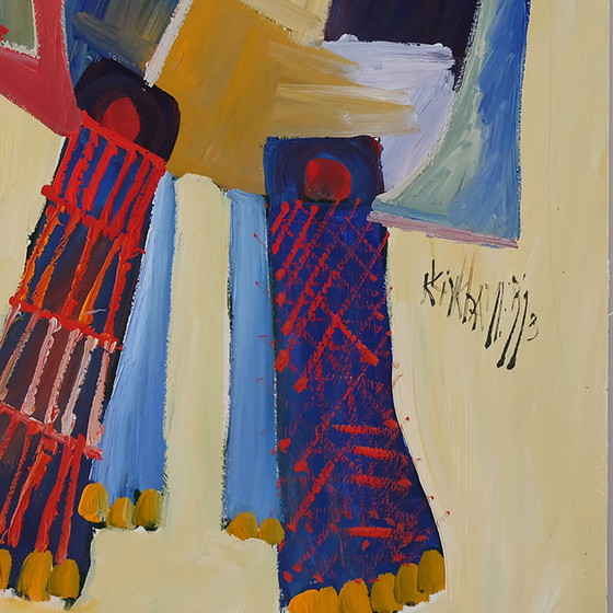 Image 1 of Henl Klinkhamer (1952-2019) - Malerei auf Karton