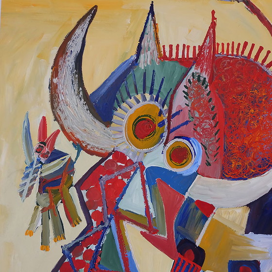 Image 1 of Henl Klinkhamer (1952-2019) - Malerei auf Karton