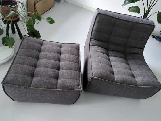 Image 1 of Ethnicraft Sessel + Ottomane