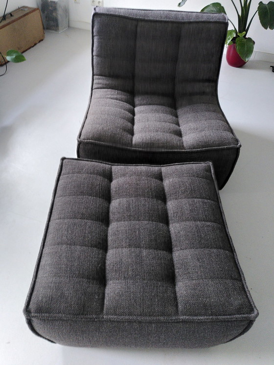 Image 1 of Ethnicraft Sessel + Ottomane