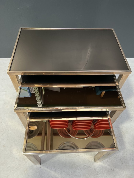 Image 1 of Satztische aus den Siebzigern, vergoldet