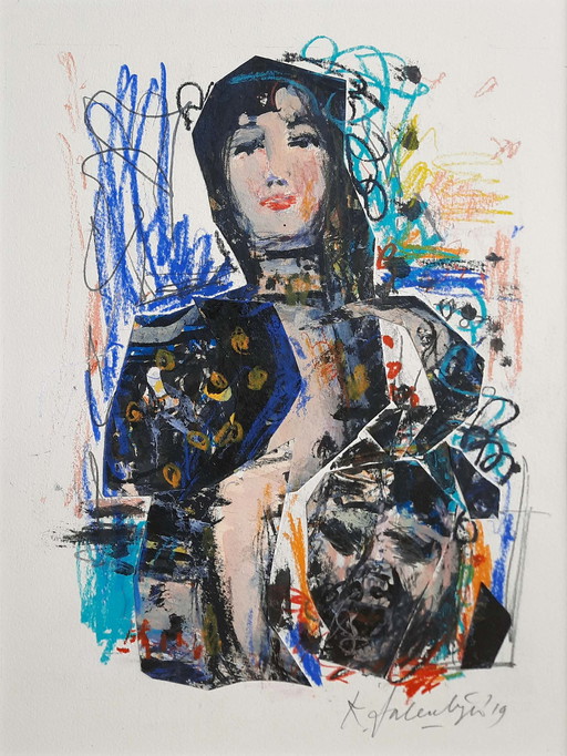 Kees Salentijn - Judith con Holofernes Zeichnung