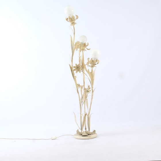 Image 1 of Hollywood Regency Lampe aus Metall, 1970er