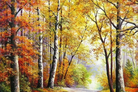 Image 1 of Tomasz Kachelski "Straße im Herbst"